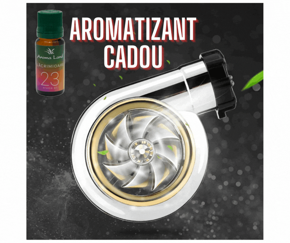 Odorizant auto tip turbina + CADOU 1 sticluta aromatizant
