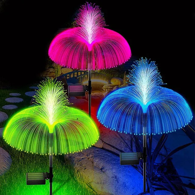 SET 2x Lampa solara Palmier RGB