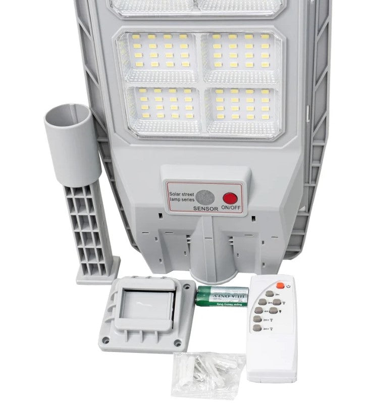 Lampa led cu incarcare solara, 300W, IP65, panou incorporat