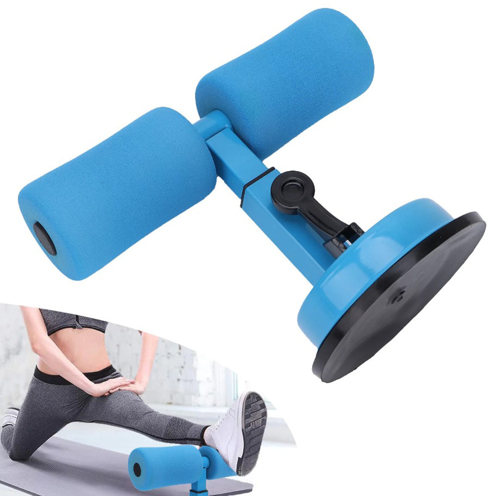 Aparat fitness cu ventuza si suport pentru picioare