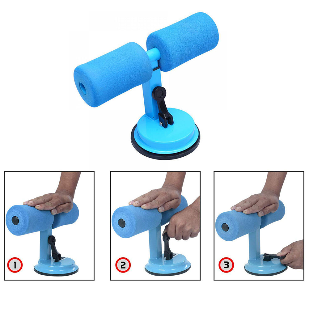 Aparat fitness cu ventuza si suport pentru picioare
