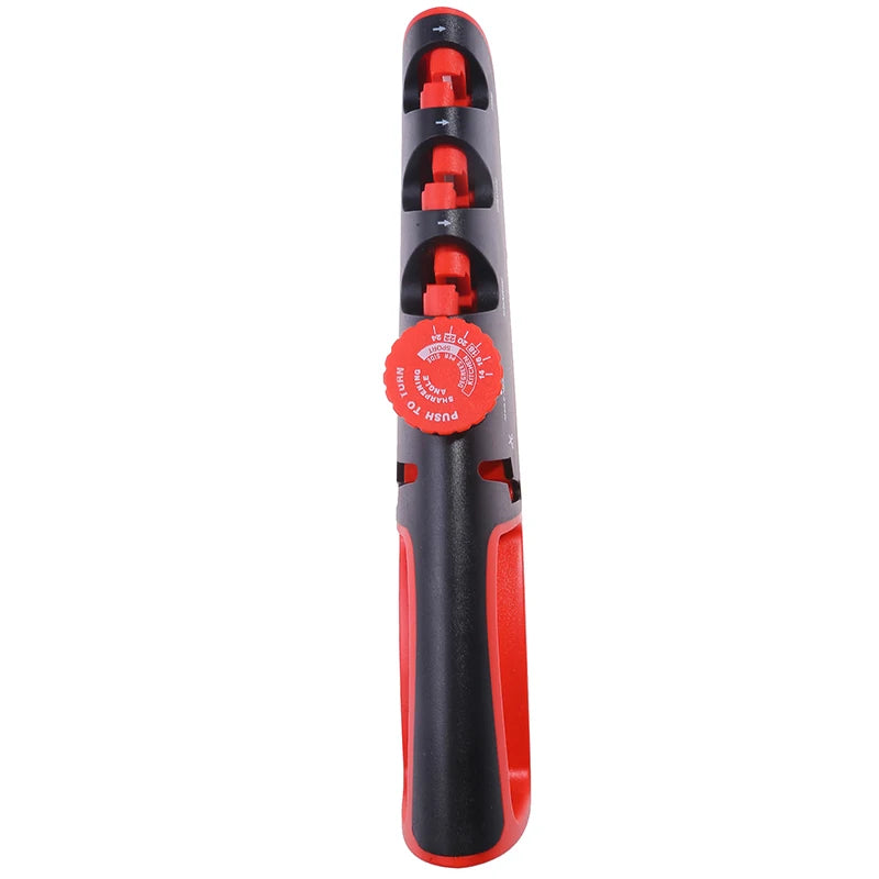 Ascutitor pentru cutite cu unghi reglabil, 4 in 1