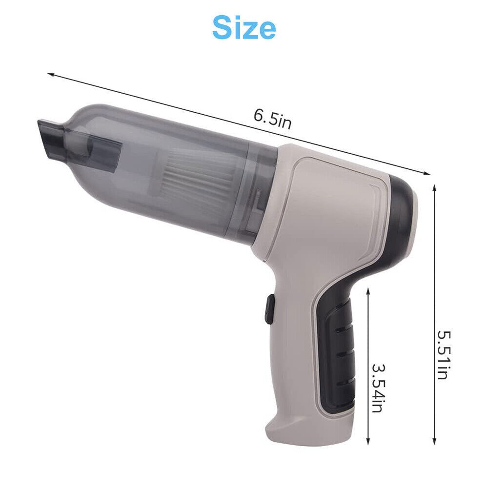Aspirator portabil, alimentare USB, filtru lavabil