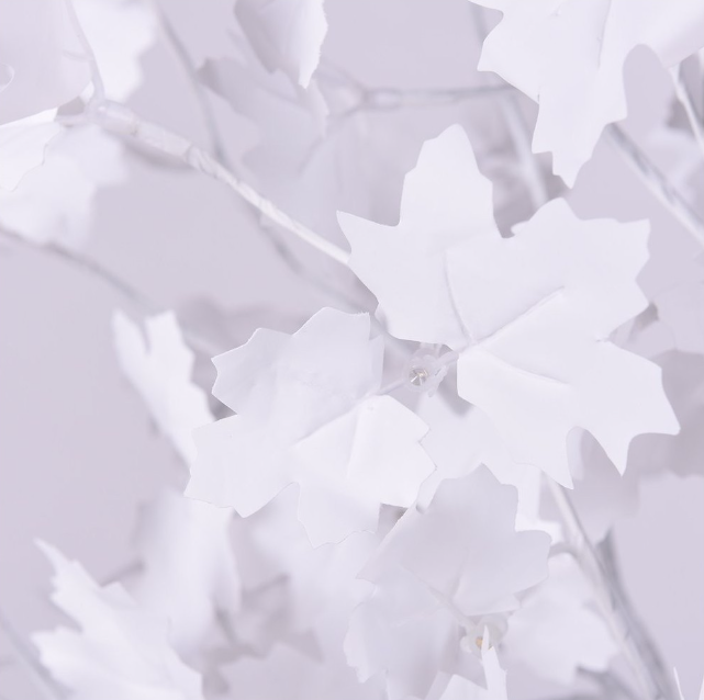 Copac ornamental decorativ inaltime 160 cm cu 128 Led, alb