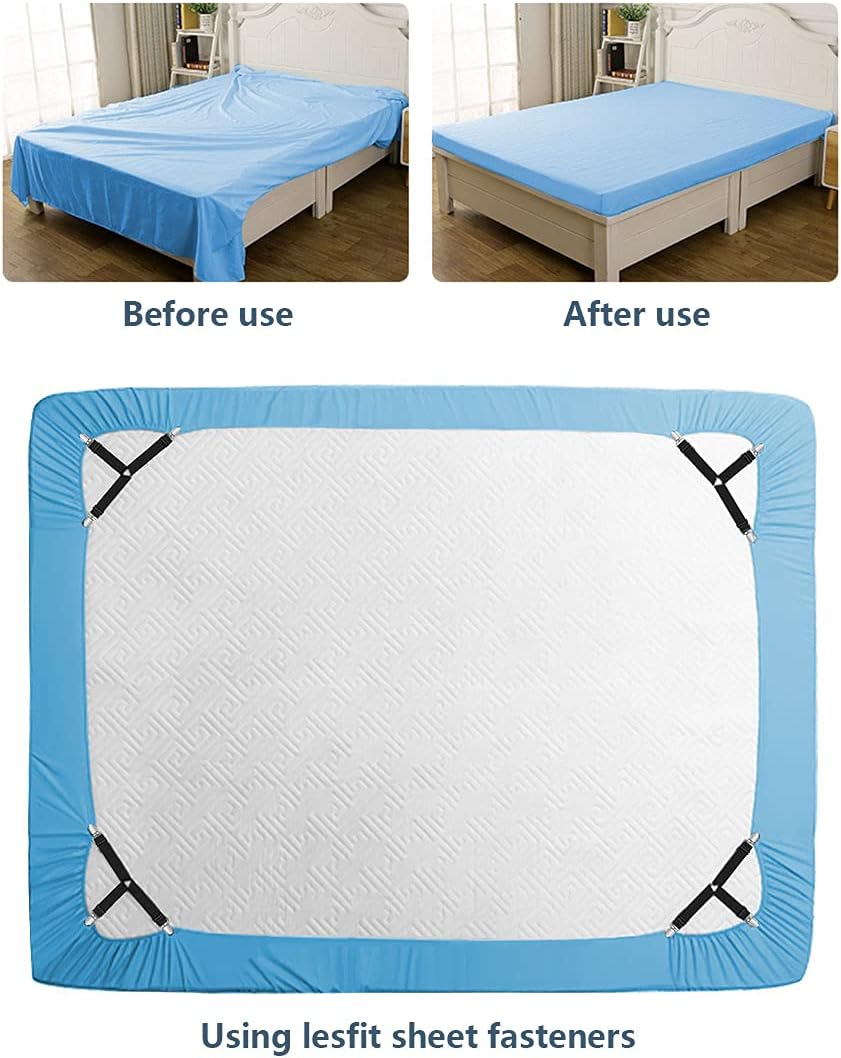 Set curele elastice pentru fixare cearceafuri