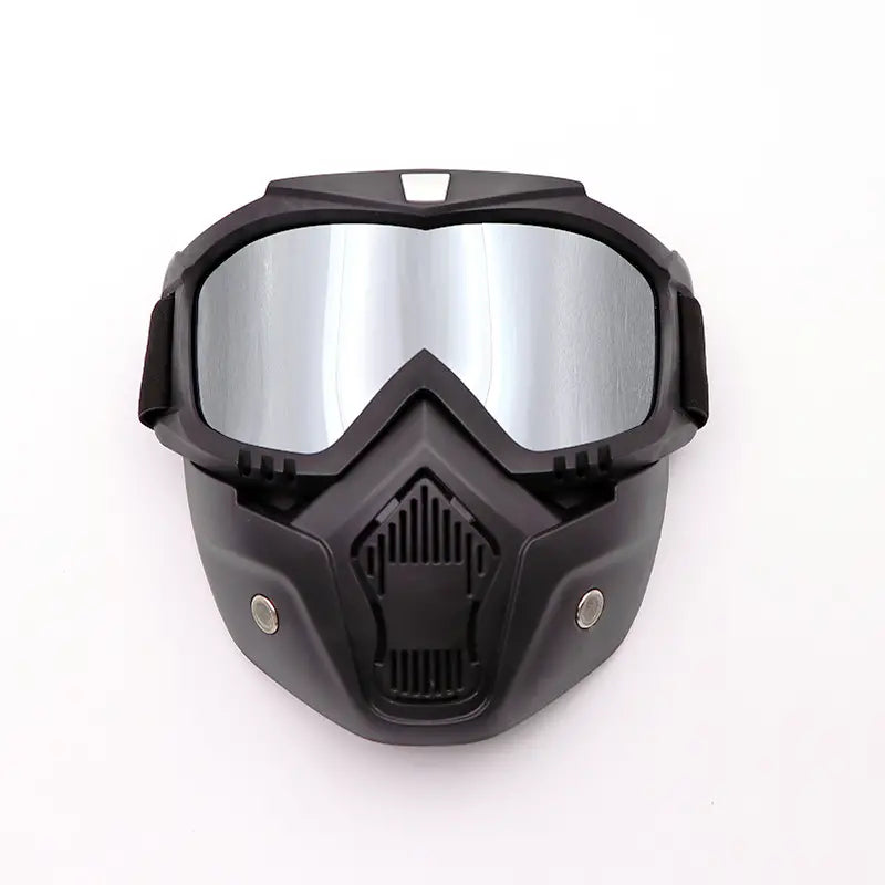 Masca cu ochelari detasabili moto/atv