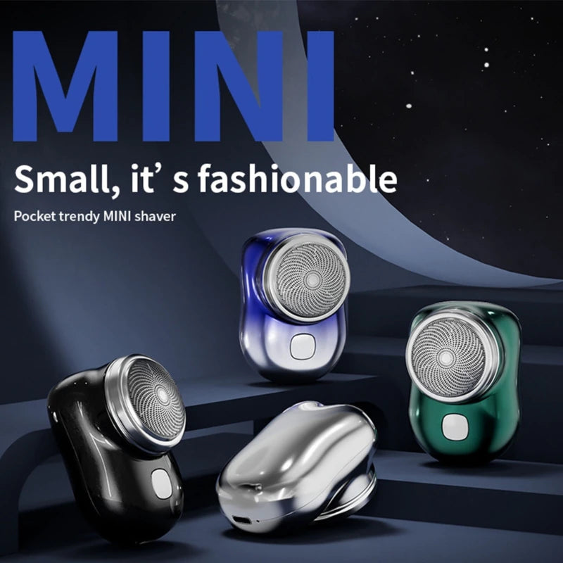 Mini aparat de ras , portabil, cu lame rotative