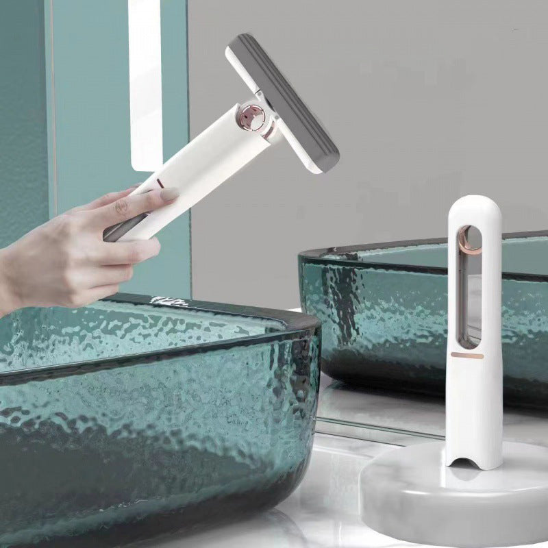 MINI MOP CU LAVETĂ SUPER ABSORBANTĂ PENTRU MOBILIER - CURĂȚARE UȘOARĂ CU O SINGURĂ MÂNĂ
