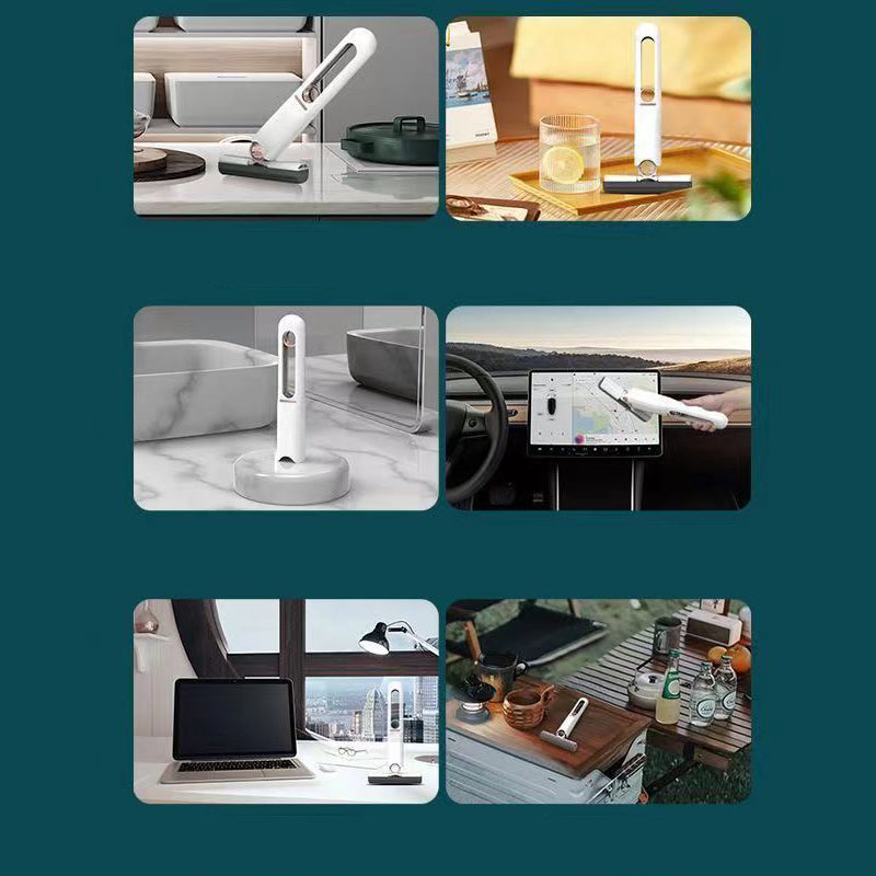 MINI MOP CU LAVETĂ SUPER ABSORBANTĂ PENTRU MOBILIER - CURĂȚARE UȘOARĂ CU O SINGURĂ MÂNĂ