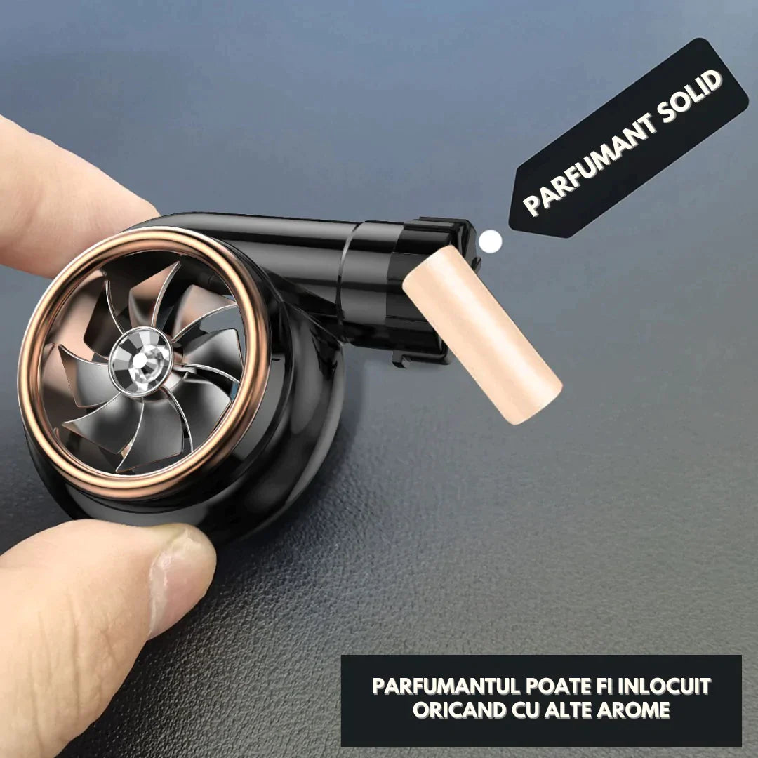 Odorizant auto tip turbina + CADOU 1 sticluta aromatizant
