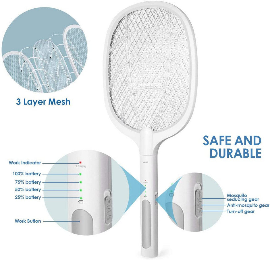 Paleta electrica anti-insecte cu lampa UV