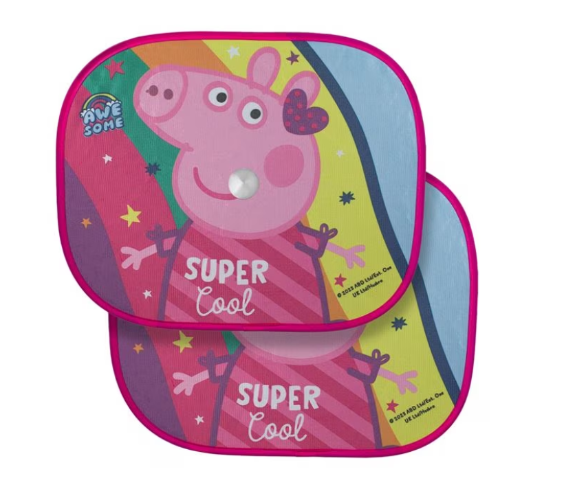 Parasolare cu ventuze pentru geamuri laterale auto, 44x35cm