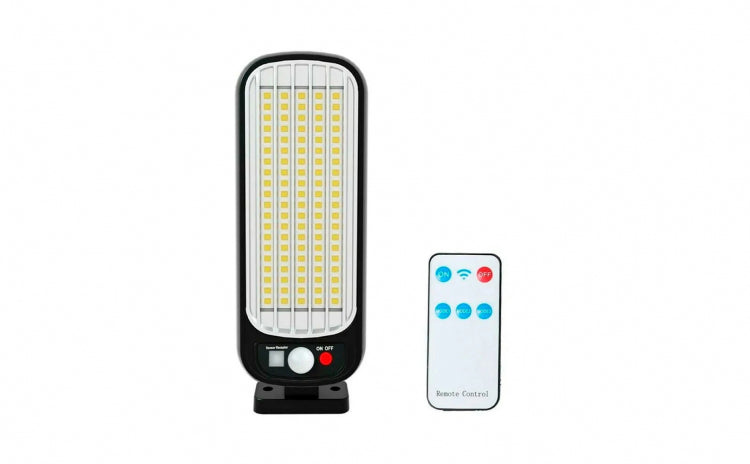 Lampa Solara Exterior IP65 Profesionala, 100LED, Senzor Miscare, Telecomanda