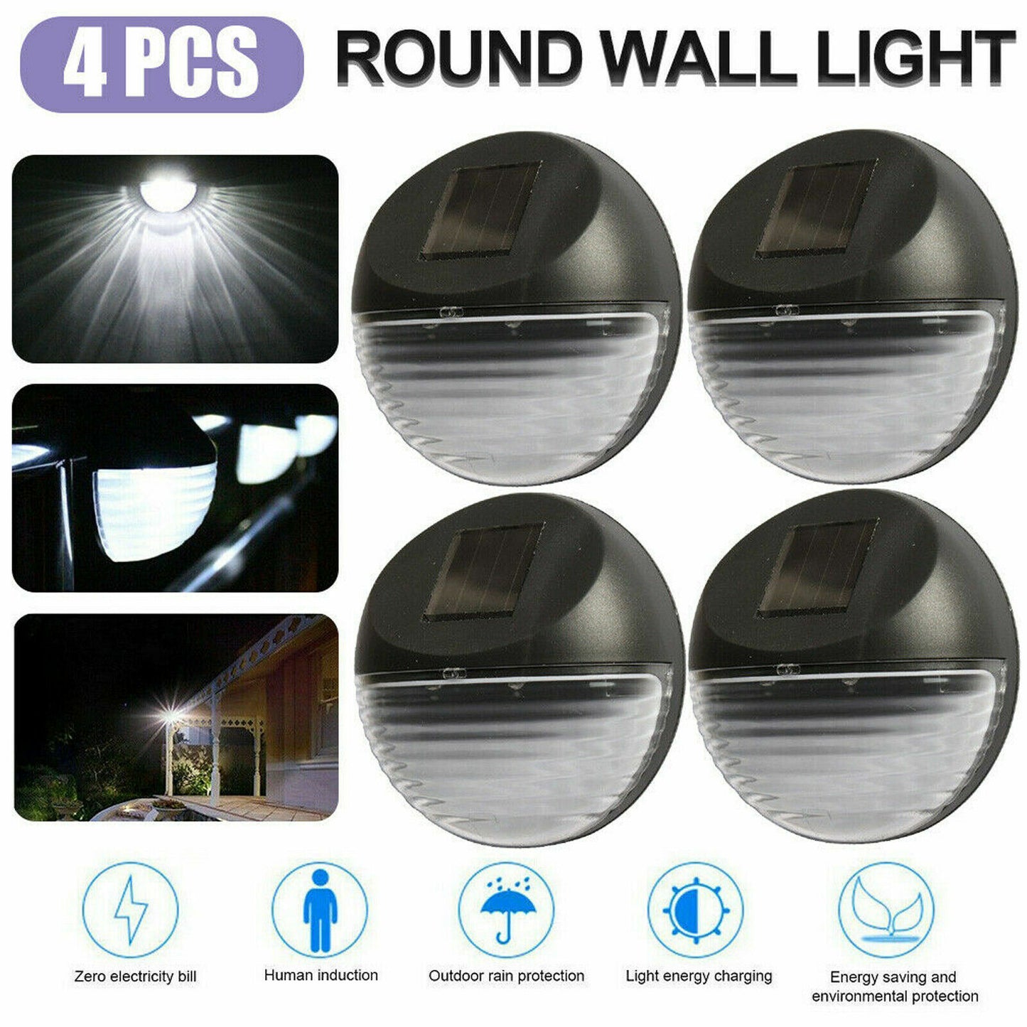 Set Lampi Solare De Exterior , Rotunde ,LED