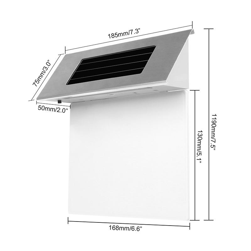 Numar de casa LED cu incarcare solara