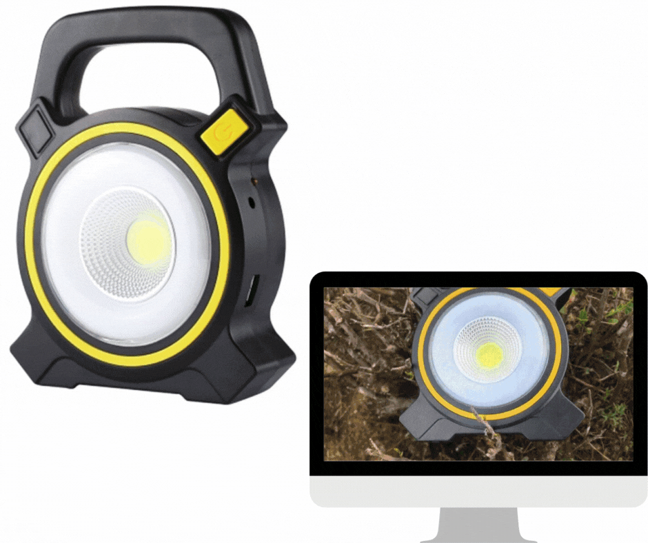 1+1 GRATIS - Lampa de lucru cob , incarcare solara - JY-819
