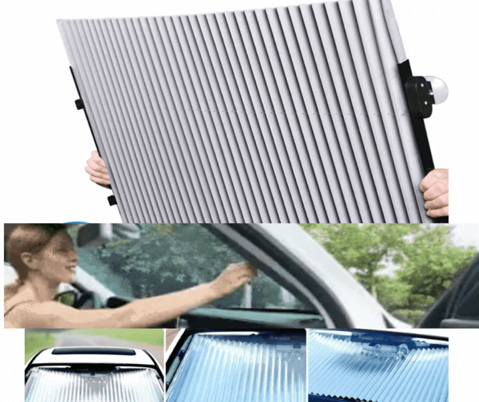 Parasolar auto retractabil