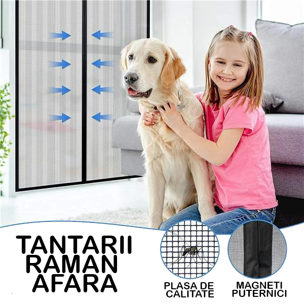 1+1 GRATIS - Perdea magnetica antiinsecte 190 x 100 cm