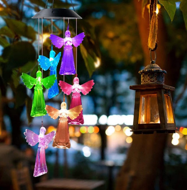 Decoratiune solara de gradina, 6 LED multicolor