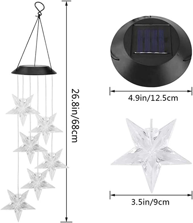 Decoratiune solara de gradina, 6 LED multicolor