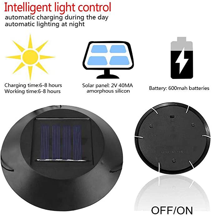 Decoratiune solara de gradina, 6 LED multicolor