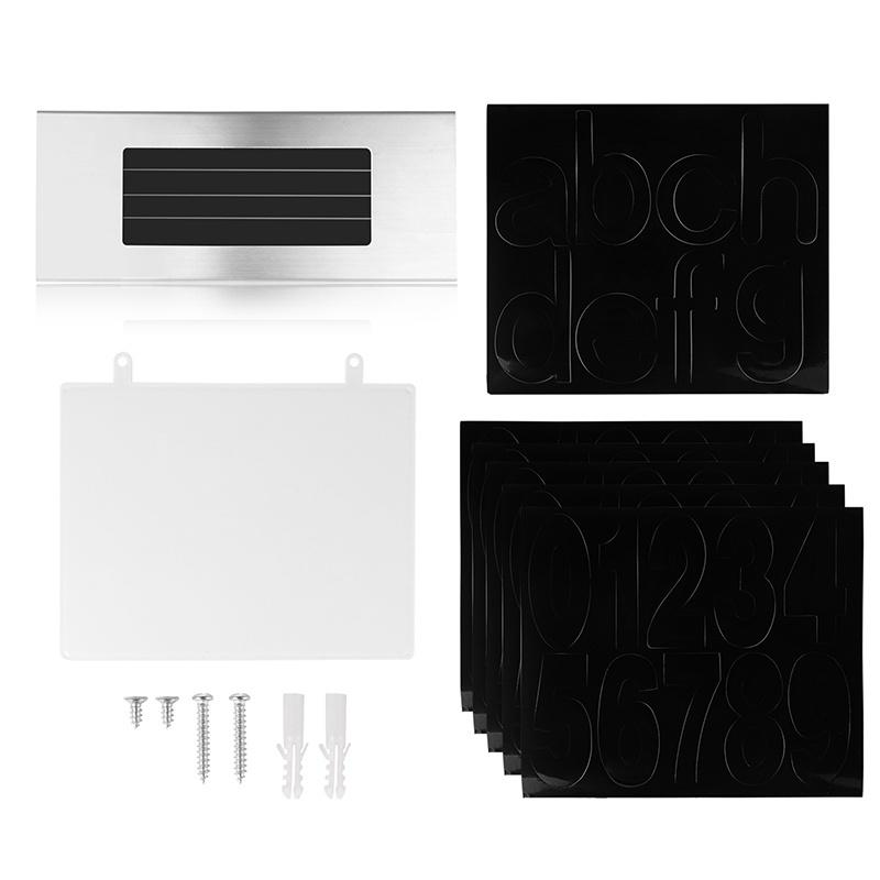 Numar de casa LED cu incarcare solara