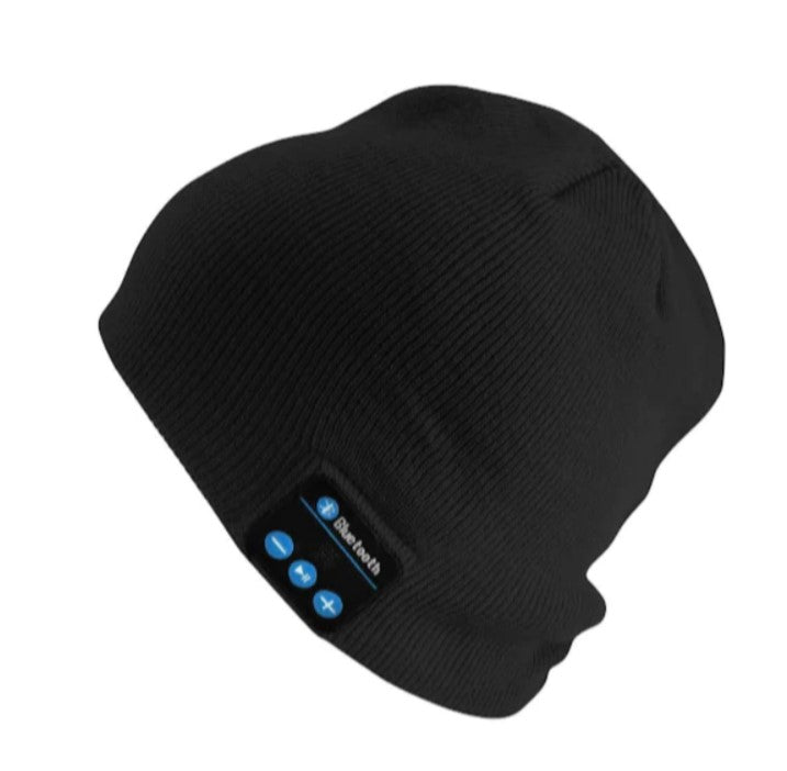 Caciula cu bluetooth. Handsfree si Microfon, Unisex, Negru