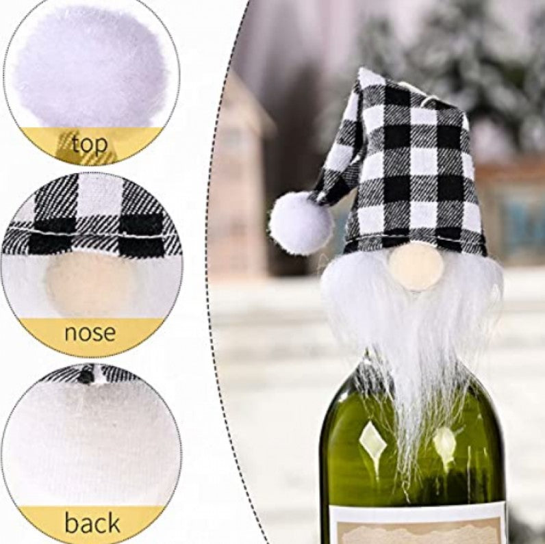 Set 4 accesorii decorative pentru sticle - Craciun