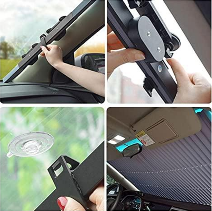 Parasolar auto retractabil