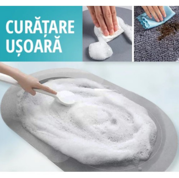 Covor de baie absorbant + CADOU perie speciala pentru toaleta