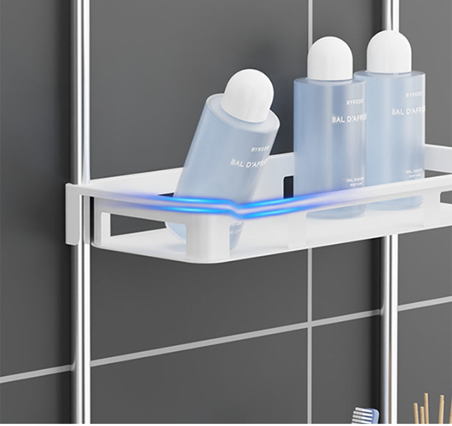 Suport multifunctional depozitare pentru toaleta, 3 polite, 88 x30cm