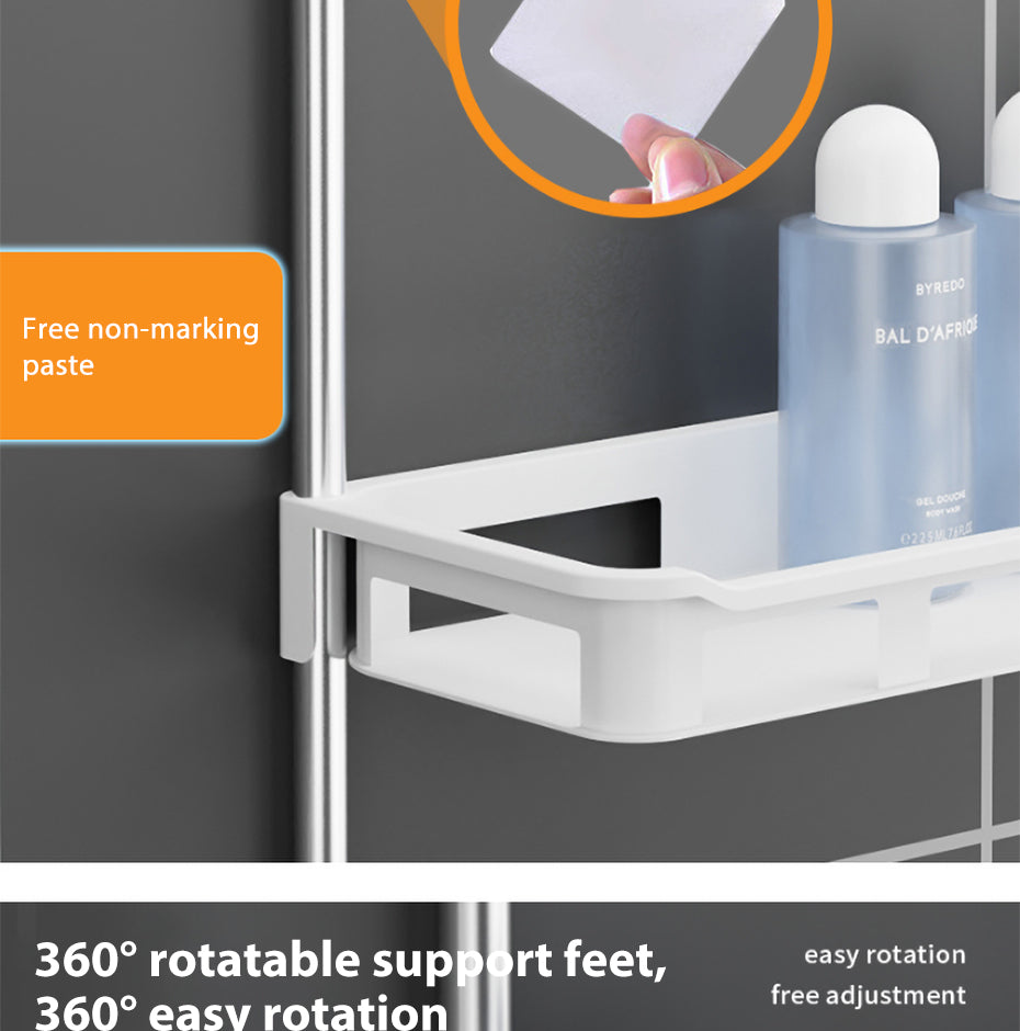 Suport multifunctional depozitare pentru toaleta, 3 polite, 88 x30cm