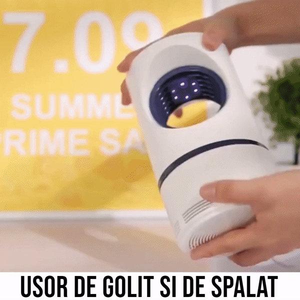 Set 3x Aparat Anti Insecte cu lampa UV si functie aspirare