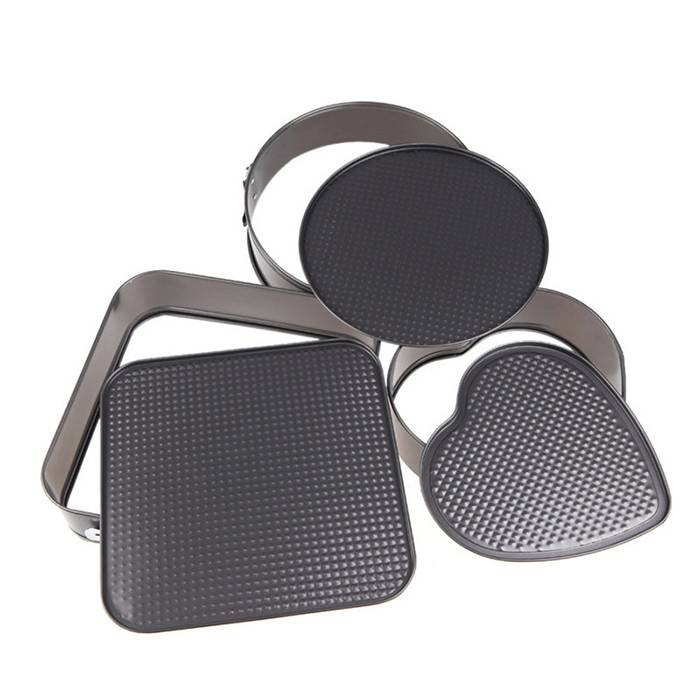 Set 3 forme pentru prajituri - forma rotunda, patrata si inima + CADOU
