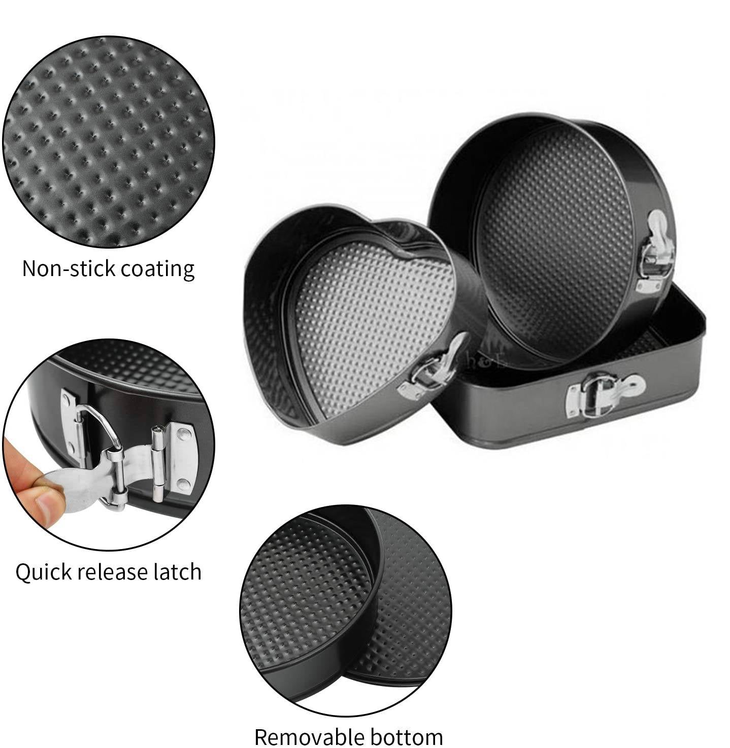 Set 3 forme pentru prajituri - forma rotunda, patrata si inima + CADOU