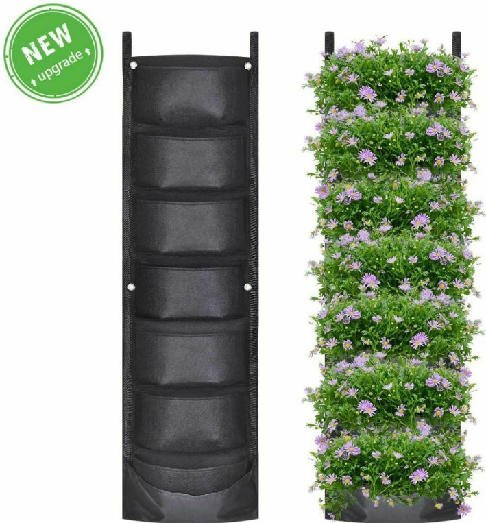 Jardiniera verticală, rezistentă la apă, montare pe perete