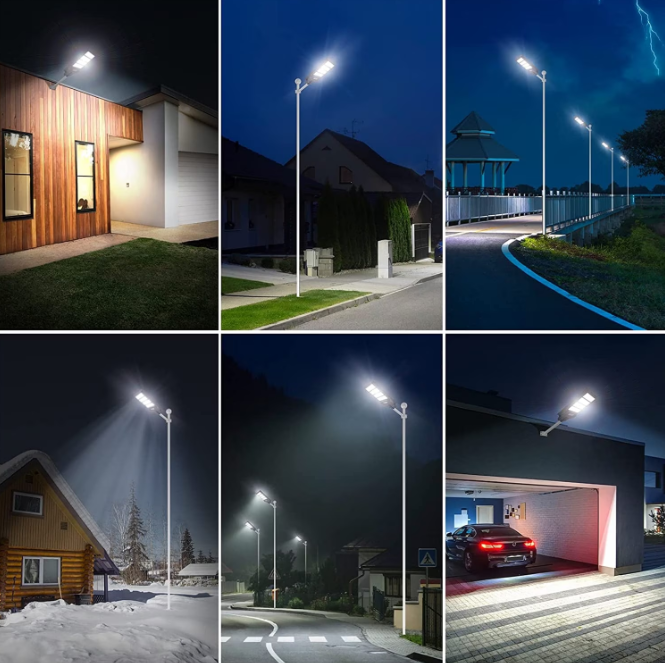 Lampi Solare de Perete cu 72 LED-uri COB, 50W, 3 Moduri de Functionare, Telecomanda, Senzor de Miscare si Lumina