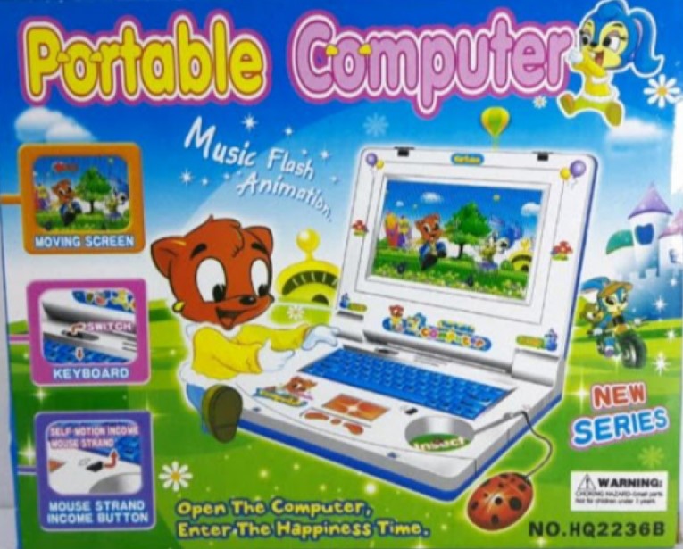 Laptop pentru copii, muzical, tastatura si mouse