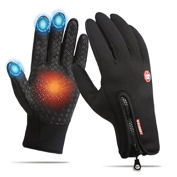 Manusi termoizolante, compatibile TouchScreen, Portocaliu