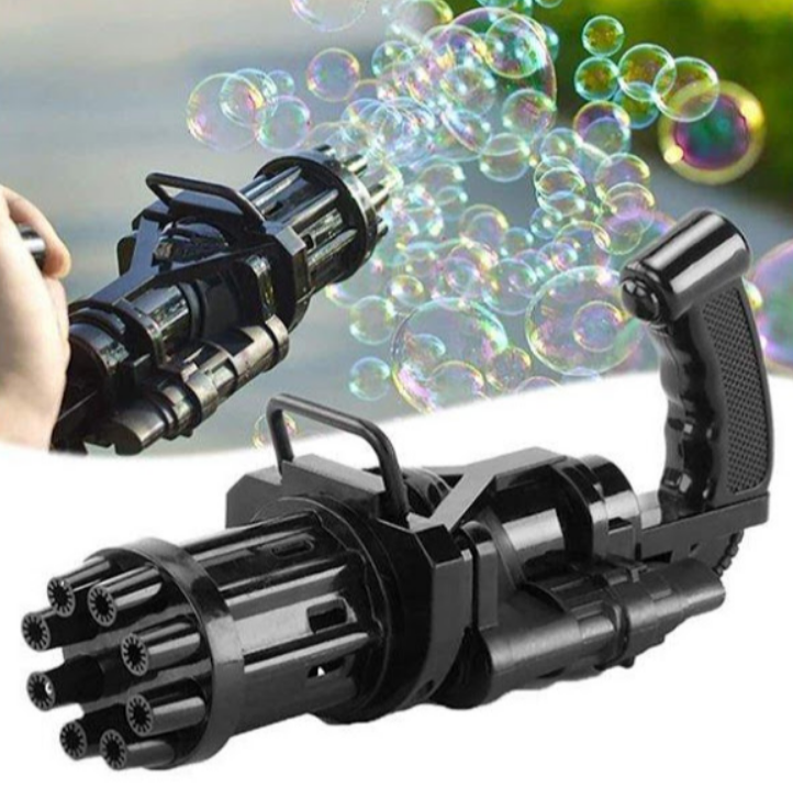 Jucarie Tip Mitraliera, Pentru Facut Baloane De Sapun+ CADOU- 100 stelute fosforescente