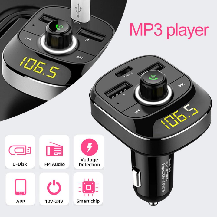 Modulator C4 Bluetooth 5.0 cu incarcare RAPIDA si luminca RGB 7 culori