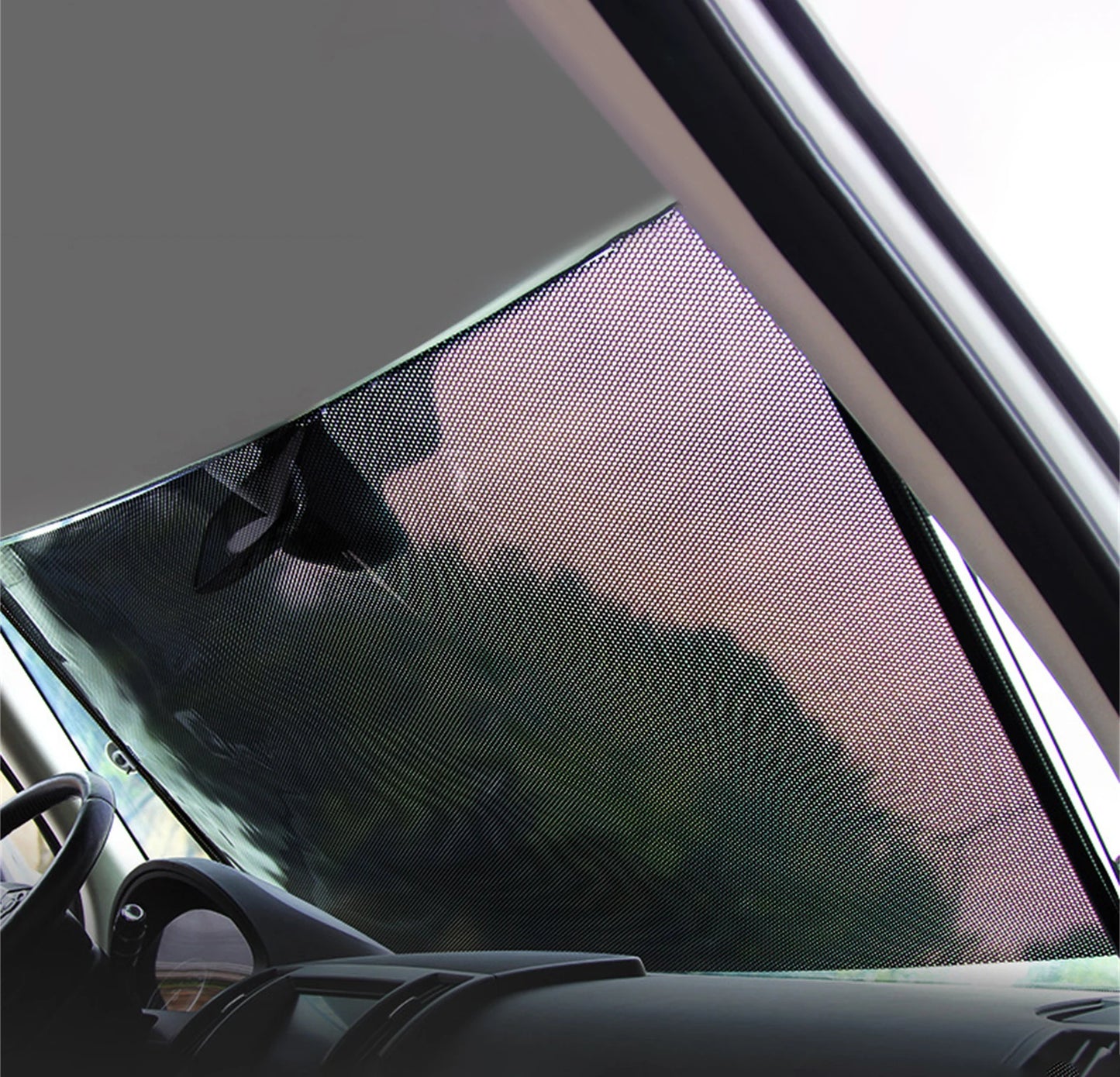 Parasolar Auto 68/ 125 cm Retractabil, Cu Ventuze