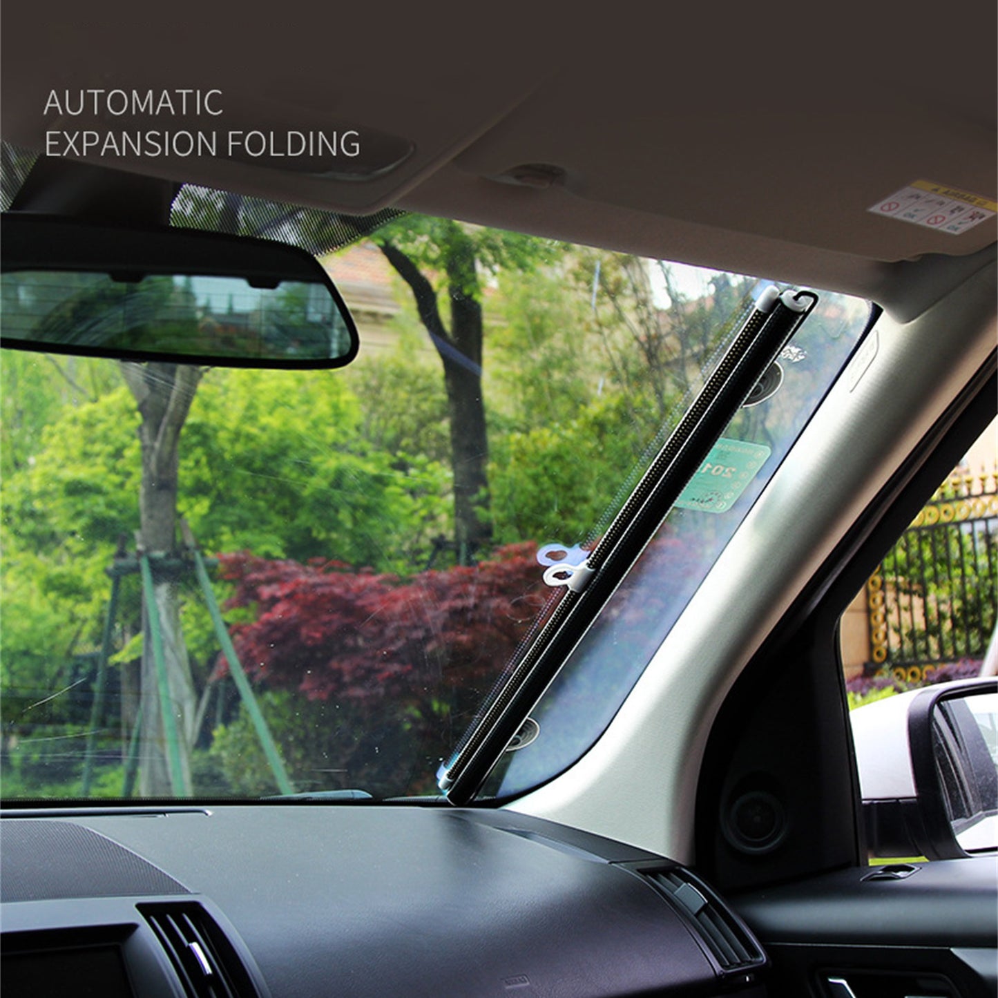 Parasolar Auto 68/ 125 cm Retractabil, Cu Ventuze