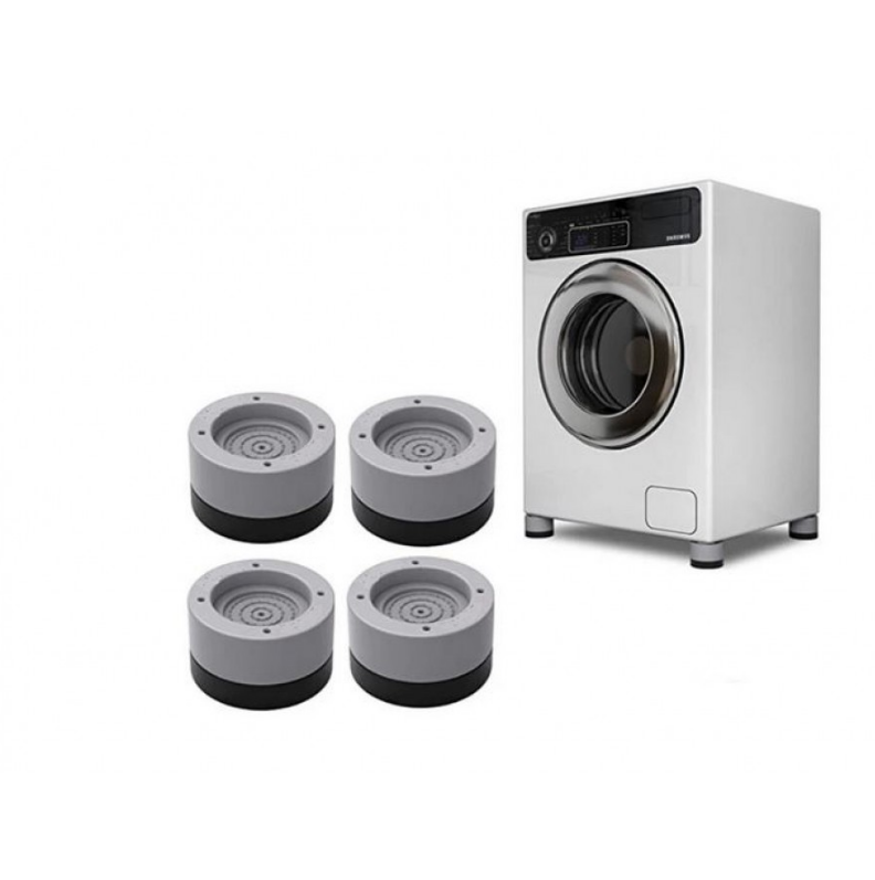 Set 4 picioruse antiderapante pentru mașina de spălat sau mobilier