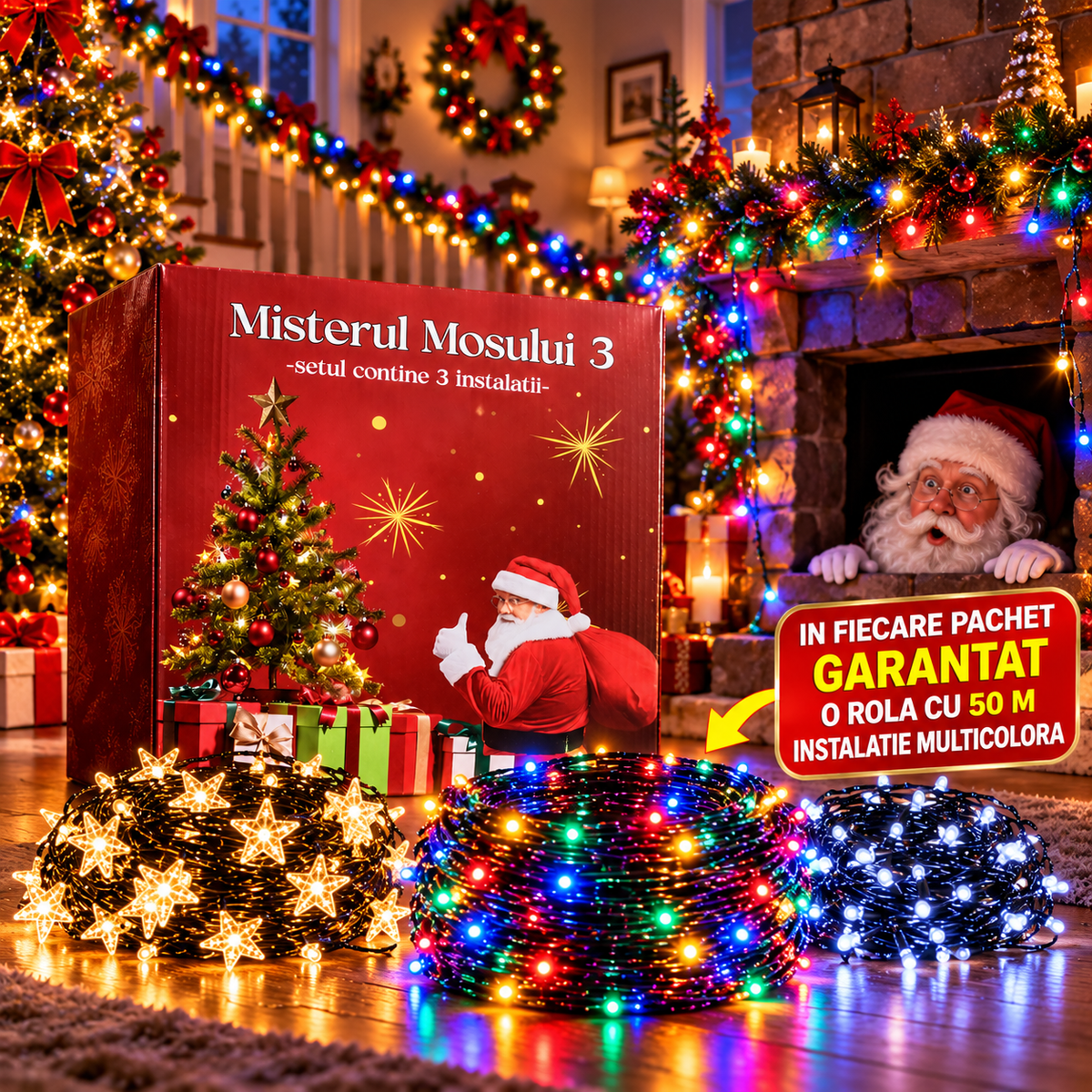 Misterul Mosului 3 - Instalații Luminoase alese Special de Moș Crăciun pentru Tine
