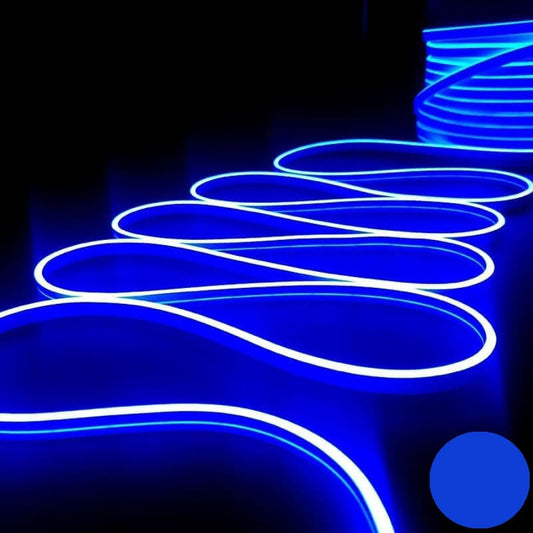 Banda LED neon flexibila 5m alimentare 220 V - 6 culori disponibile
