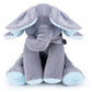 Jucarie interactiva elefant, peek a boo, canta si vorbeste, limba engleza