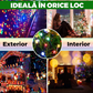 Instalație de lumini de Crăciun, tip rolă, interior/exterior, lungime 20 m
