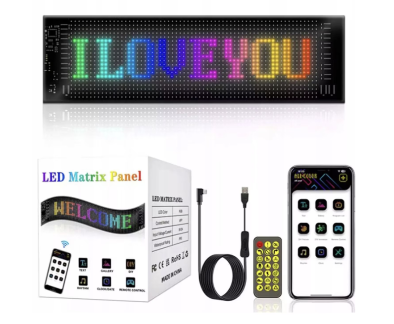 Banda LED RGB Devil Eye, Aplicatie, Telecomanda, Kit montaj inclus