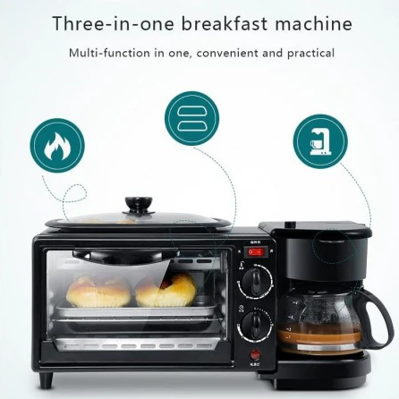 Aparat multifunctional pentru mic dejun – Morning Station, capac inclus 2800W